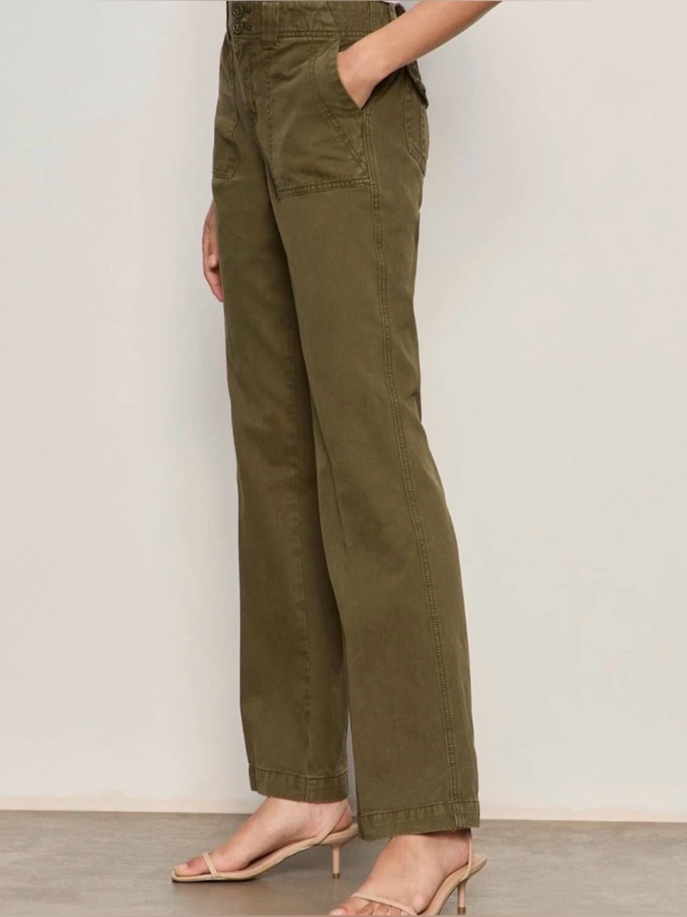 Linen Cotton Flared Pants